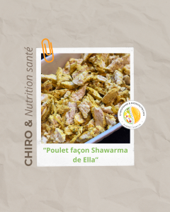 Poulet façon shawarma au four